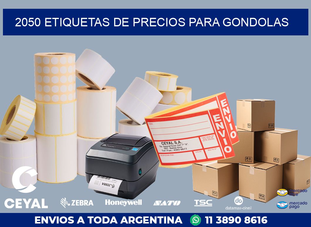 2050 ETIQUETAS DE PRECIOS PARA GONDOLAS