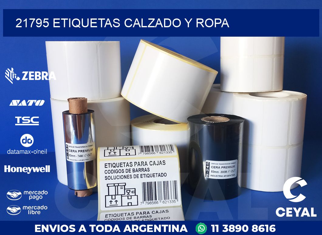 21795 ETIQUETAS CALZADO Y ROPA
