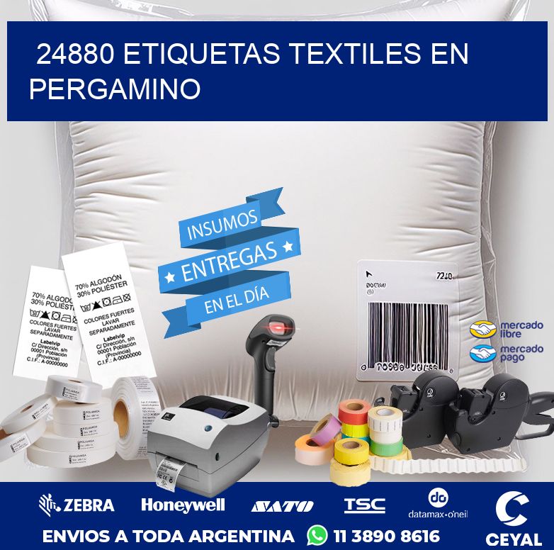 24880 ETIQUETAS TEXTILES EN PERGAMINO