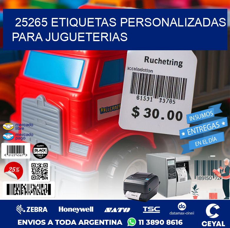25265 ETIQUETAS PERSONALIZADAS PARA JUGUETERIAS