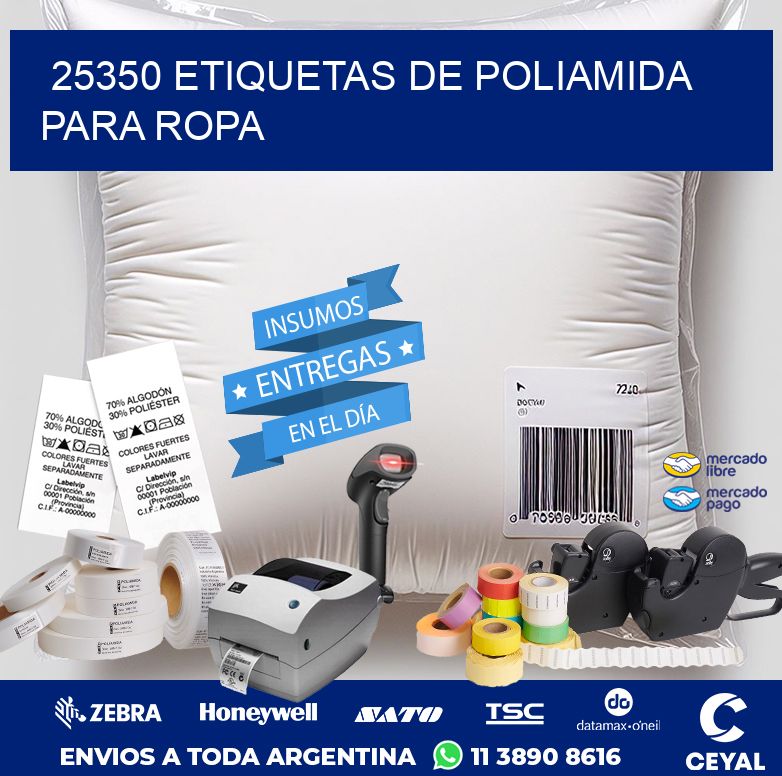 25350 ETIQUETAS DE POLIAMIDA PARA ROPA