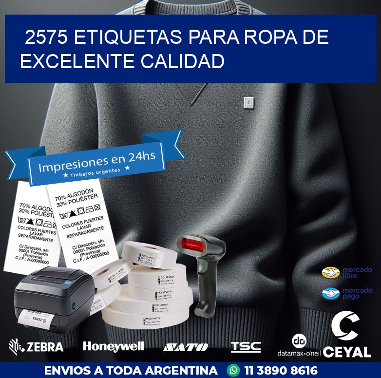 2575 ETIQUETAS PARA ROPA DE EXCELENTE CALIDAD