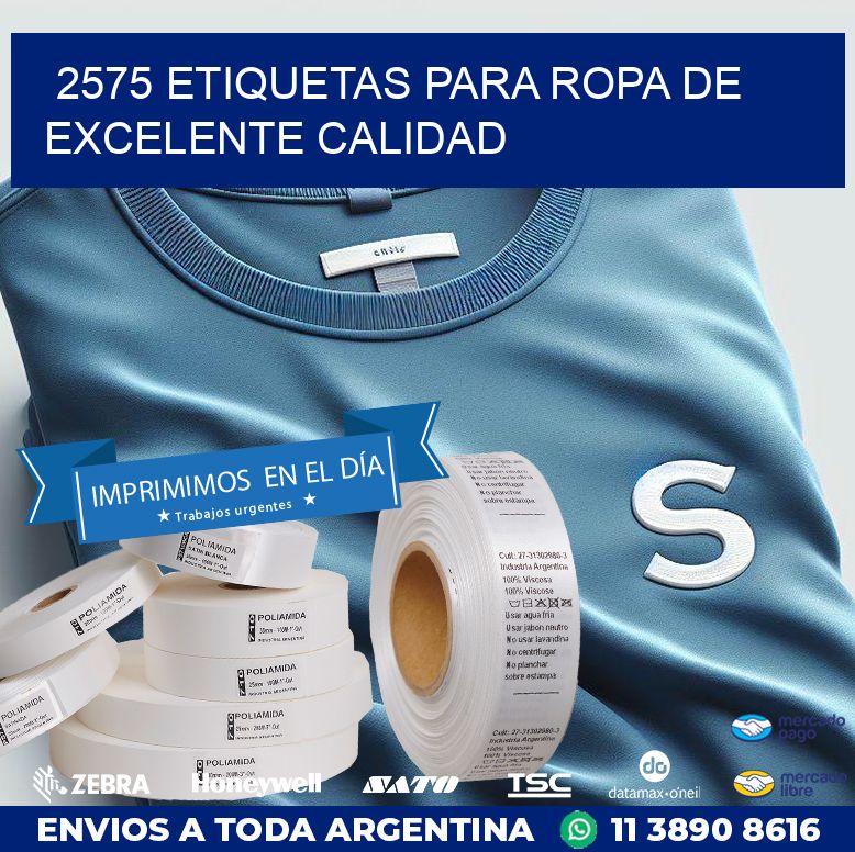 2575 ETIQUETAS PARA ROPA DE EXCELENTE CALIDAD