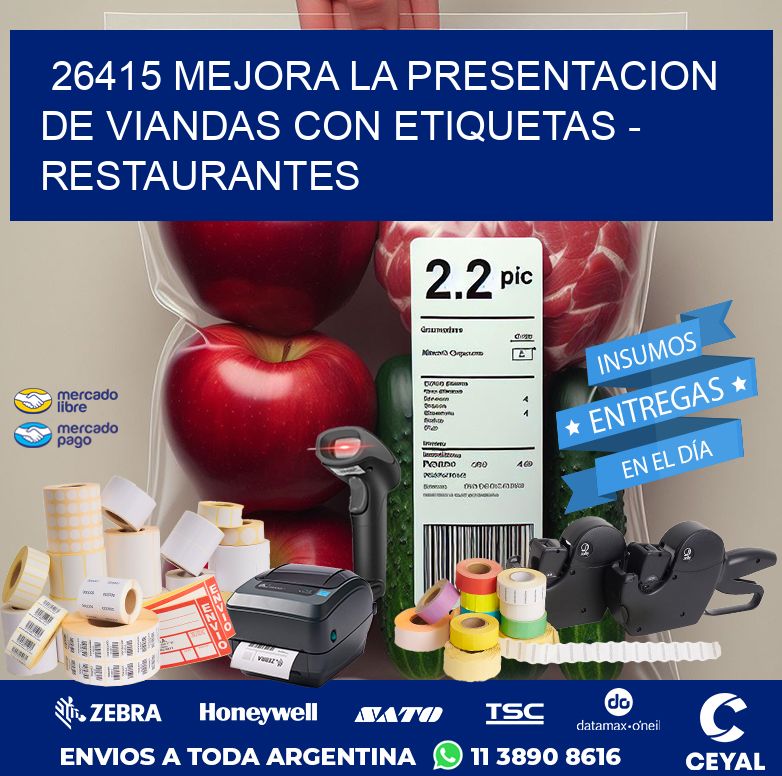 26415 MEJORA LA PRESENTACION DE VIANDAS CON ETIQUETAS - RESTAURANTES