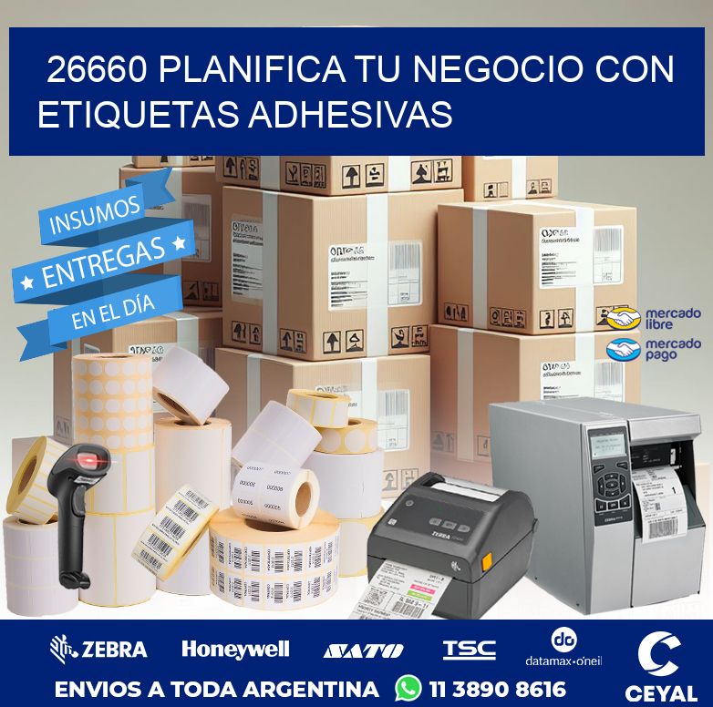 26660 PLANIFICA TU NEGOCIO CON ETIQUETAS ADHESIVAS
