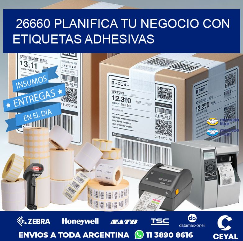 26660 PLANIFICA TU NEGOCIO CON ETIQUETAS ADHESIVAS
