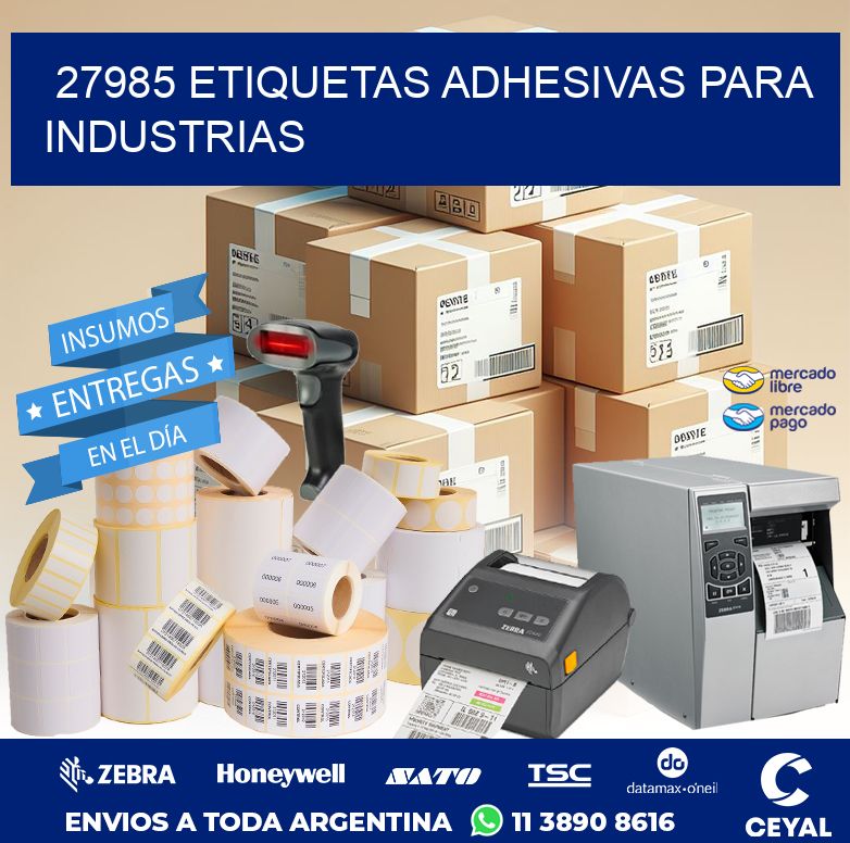27985 ETIQUETAS ADHESIVAS PARA INDUSTRIAS