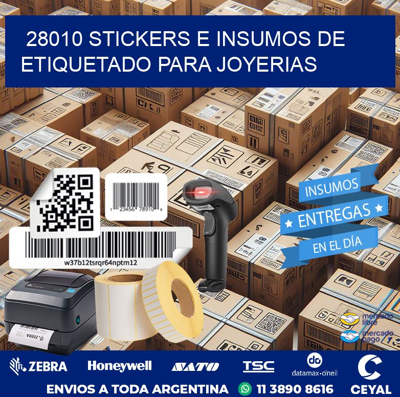 28010 STICKERS E INSUMOS DE ETIQUETADO PARA JOYERIAS