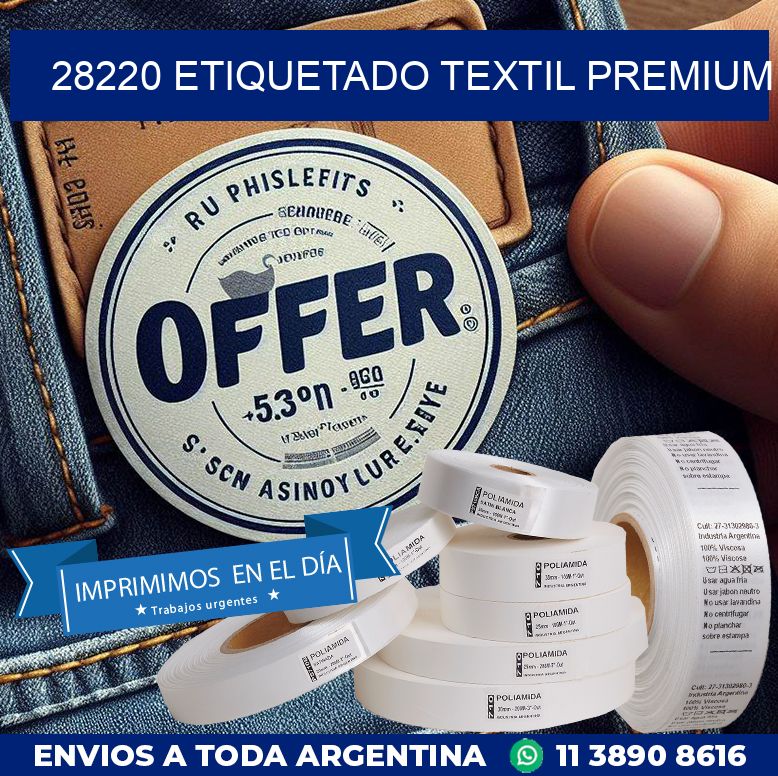 28220 ETIQUETADO TEXTIL PREMIUM