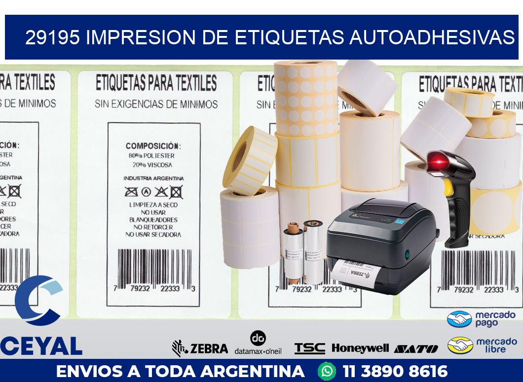 29195 IMPRESION DE ETIQUETAS AUTOADHESIVAS