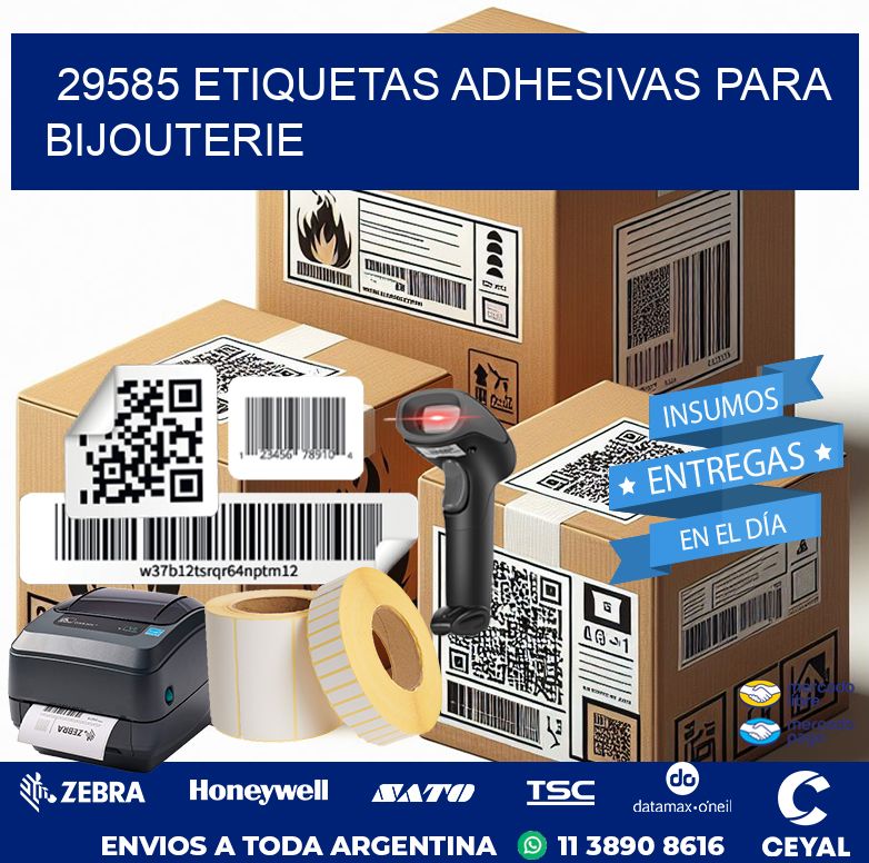 29585 ETIQUETAS ADHESIVAS PARA BIJOUTERIE