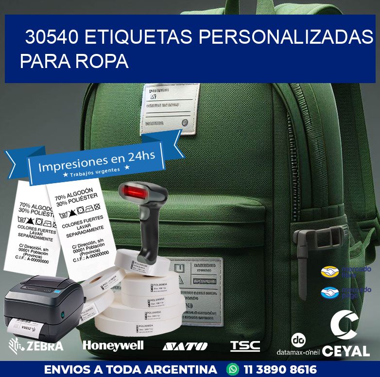 30540 ETIQUETAS PERSONALIZADAS PARA ROPA