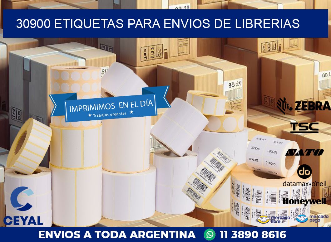 30900 ETIQUETAS PARA ENVIOS DE LIBRERIAS