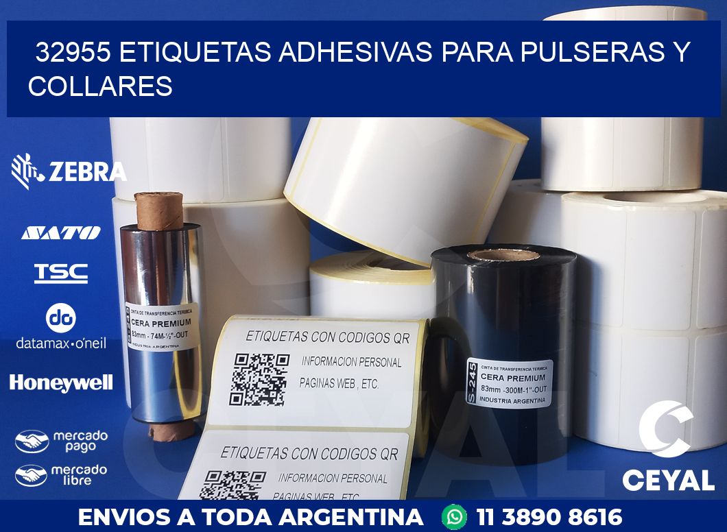 32955 ETIQUETAS ADHESIVAS PARA PULSERAS Y COLLARES