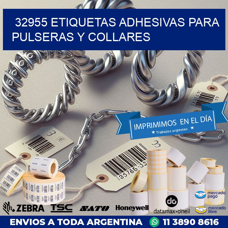 32955 ETIQUETAS ADHESIVAS PARA PULSERAS Y COLLARES