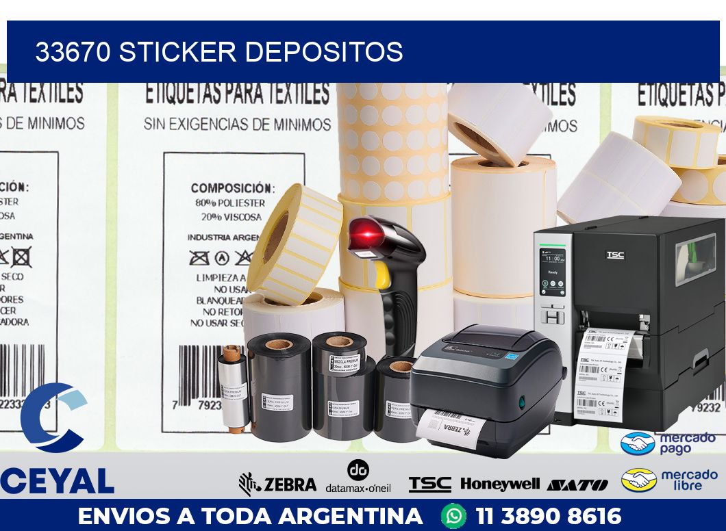 33670 STICKER DEPOSITOS