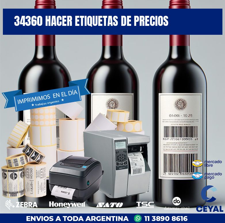 34360 HACER ETIQUETAS DE PRECIOS