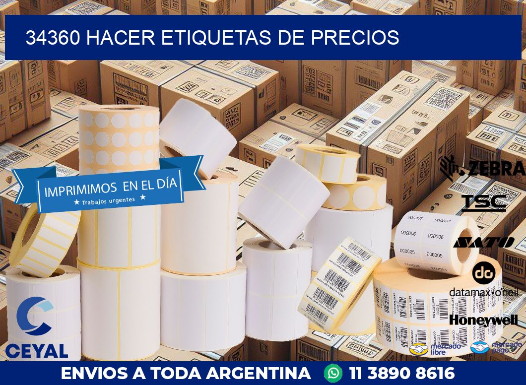 34360 HACER ETIQUETAS DE PRECIOS