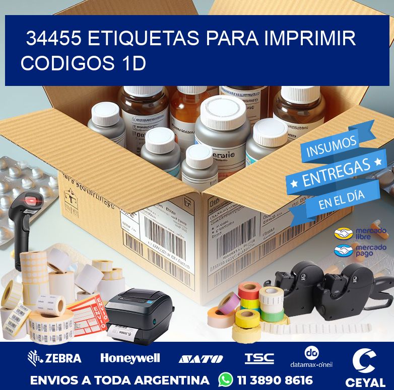 34455 ETIQUETAS PARA IMPRIMIR CODIGOS 1D