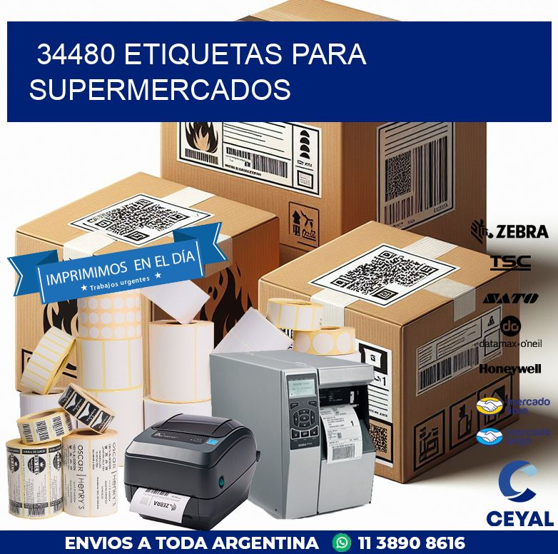 34480 ETIQUETAS PARA SUPERMERCADOS