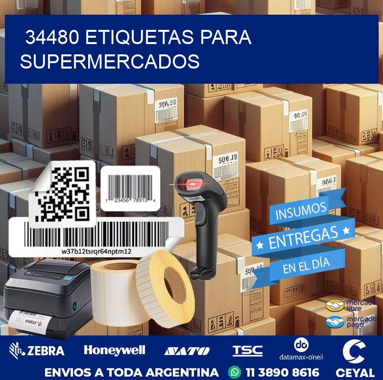 34480 ETIQUETAS PARA SUPERMERCADOS