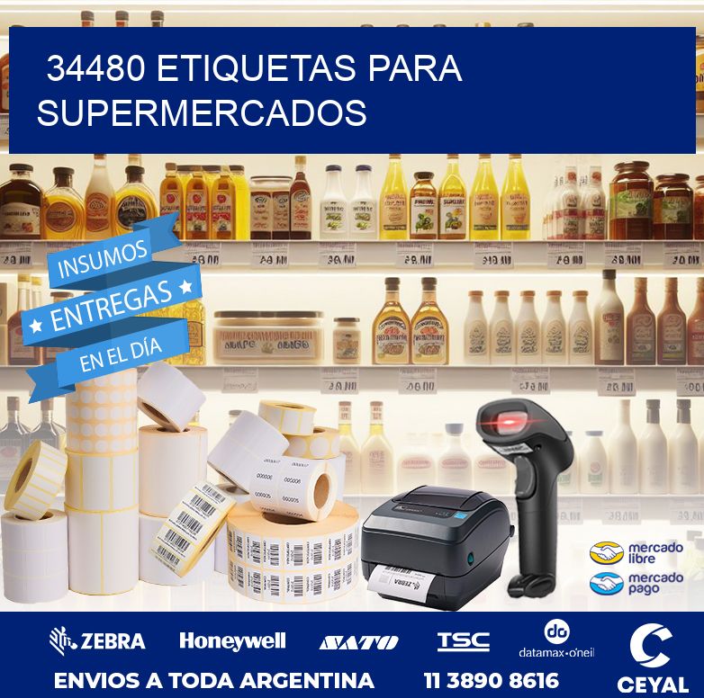 34480 ETIQUETAS PARA SUPERMERCADOS