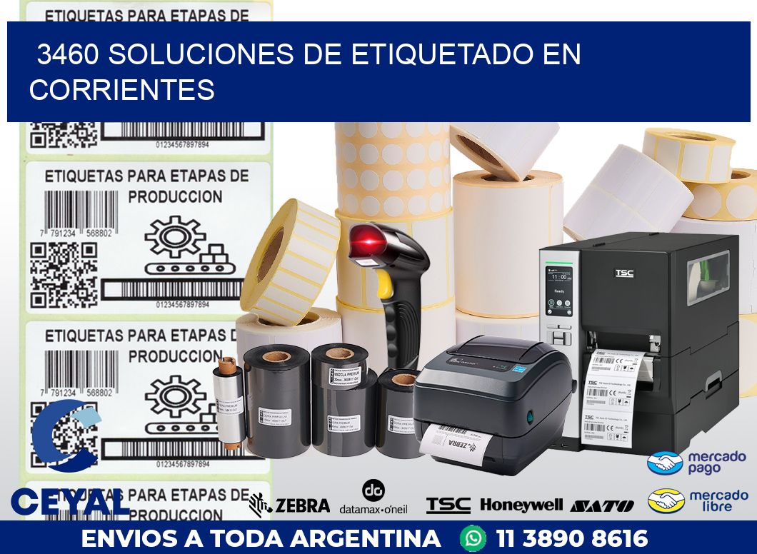 3460 SOLUCIONES DE ETIQUETADO EN CORRIENTES
