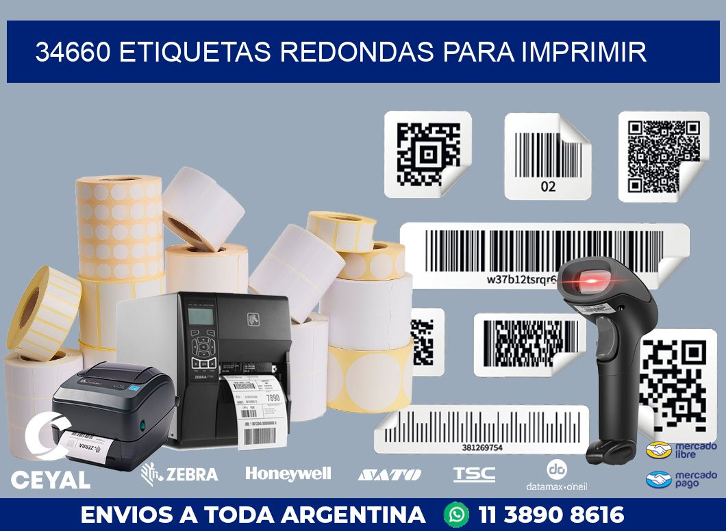 34660 ETIQUETAS REDONDAS PARA IMPRIMIR