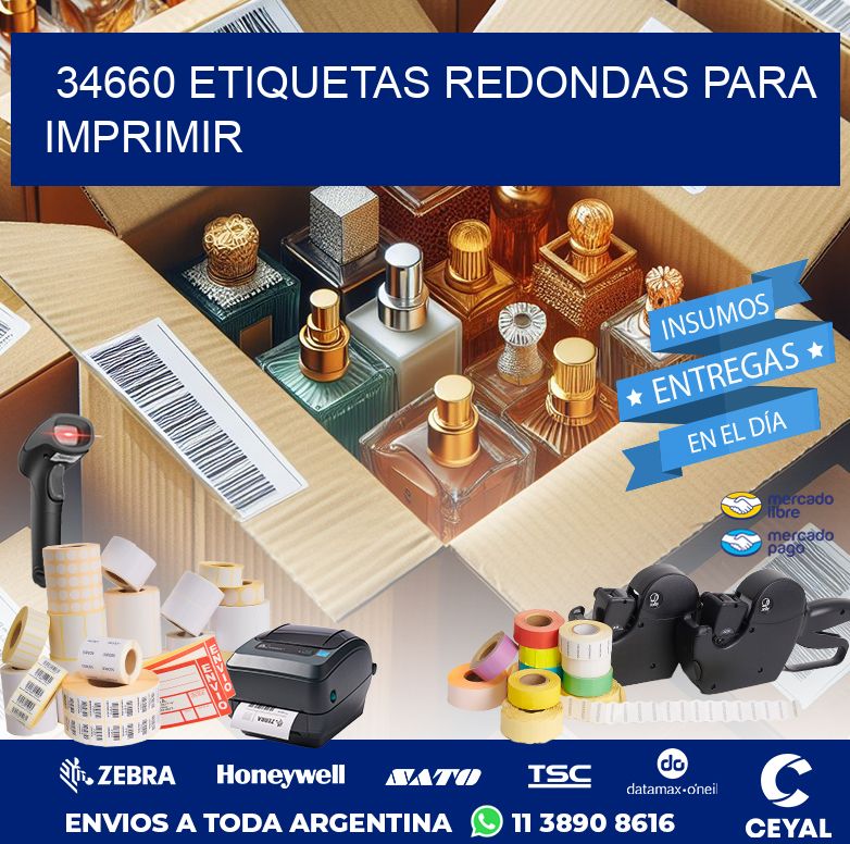 34660 ETIQUETAS REDONDAS PARA IMPRIMIR