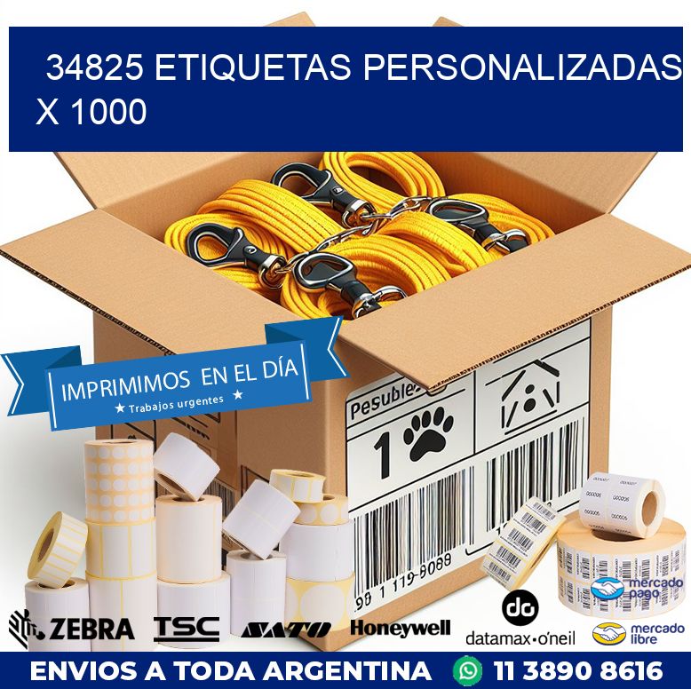 34825 ETIQUETAS PERSONALIZADAS X 1000