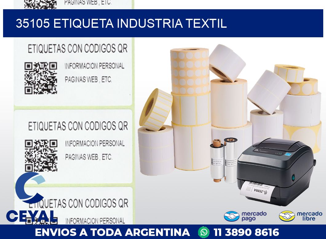 35105 ETIQUETA INDUSTRIA TEXTIL