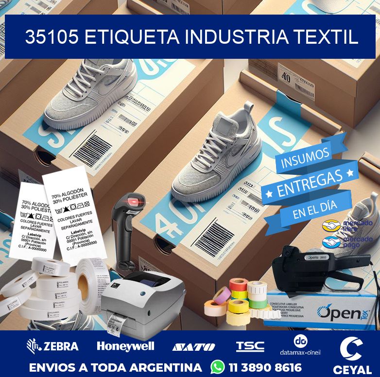 35105 ETIQUETA INDUSTRIA TEXTIL