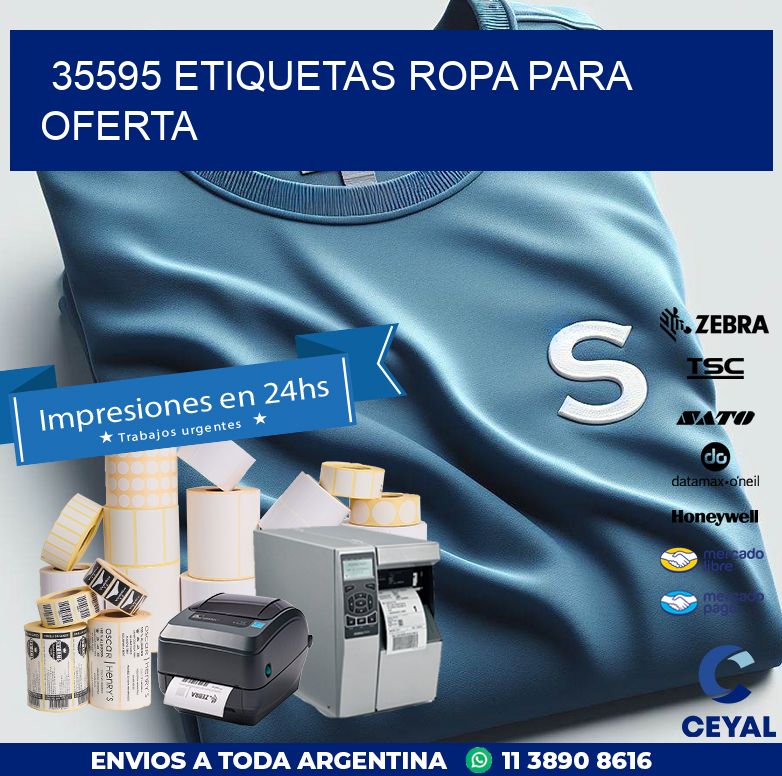 35595 ETIQUETAS ROPA PARA OFERTA