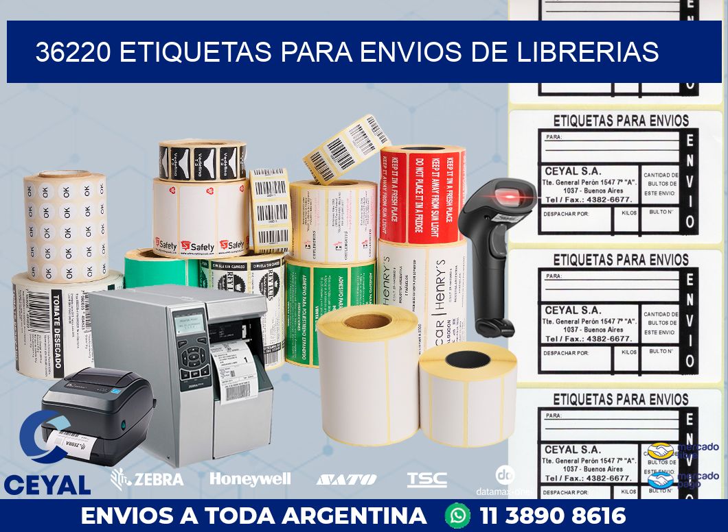 36220 ETIQUETAS PARA ENVIOS DE LIBRERIAS