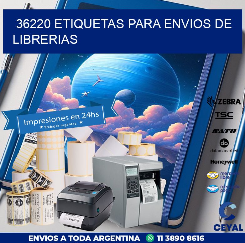 36220 ETIQUETAS PARA ENVIOS DE LIBRERIAS