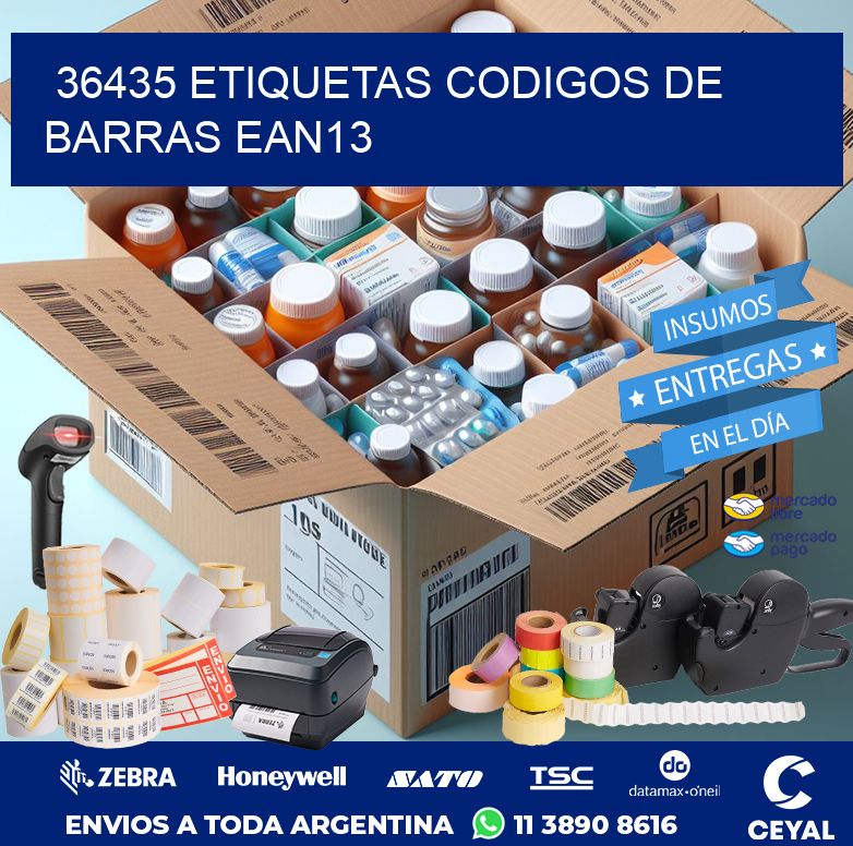 36435 ETIQUETAS CODIGOS DE BARRAS EAN13