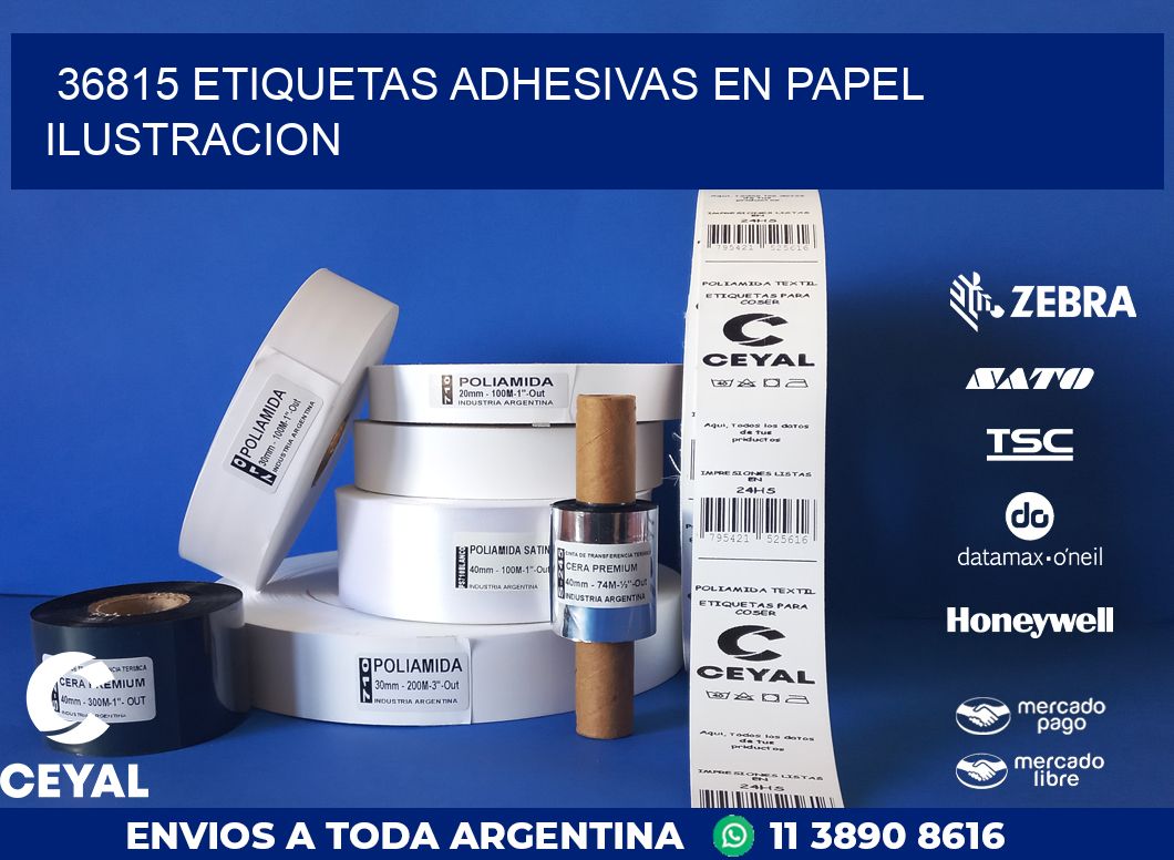 36815 ETIQUETAS ADHESIVAS EN PAPEL ILUSTRACION