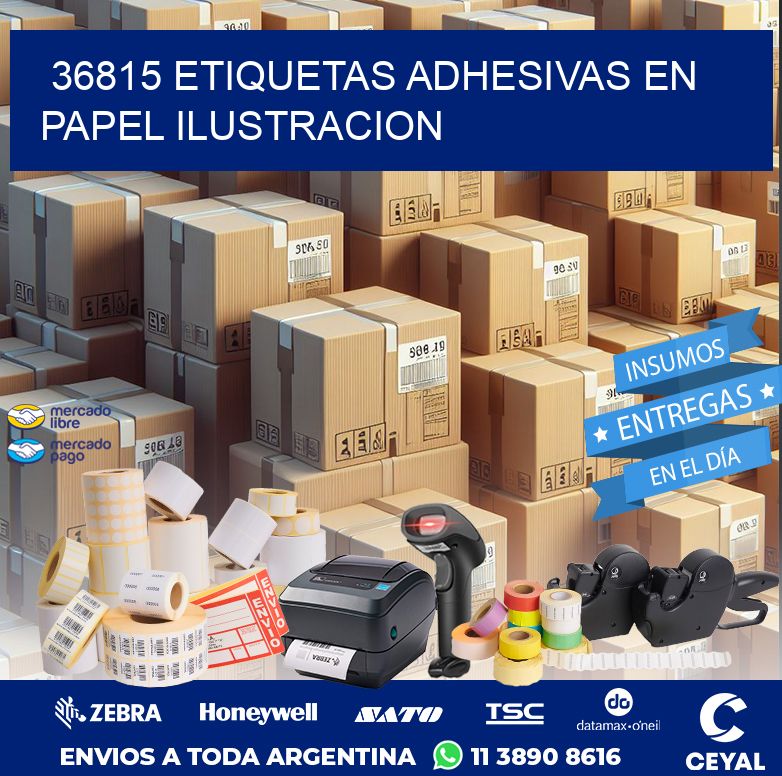 36815 ETIQUETAS ADHESIVAS EN PAPEL ILUSTRACION