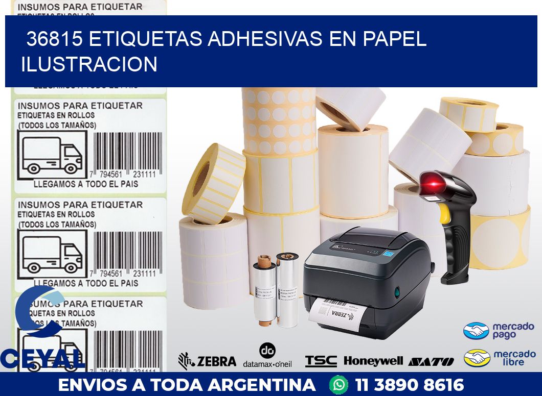 36815 ETIQUETAS ADHESIVAS EN PAPEL ILUSTRACION