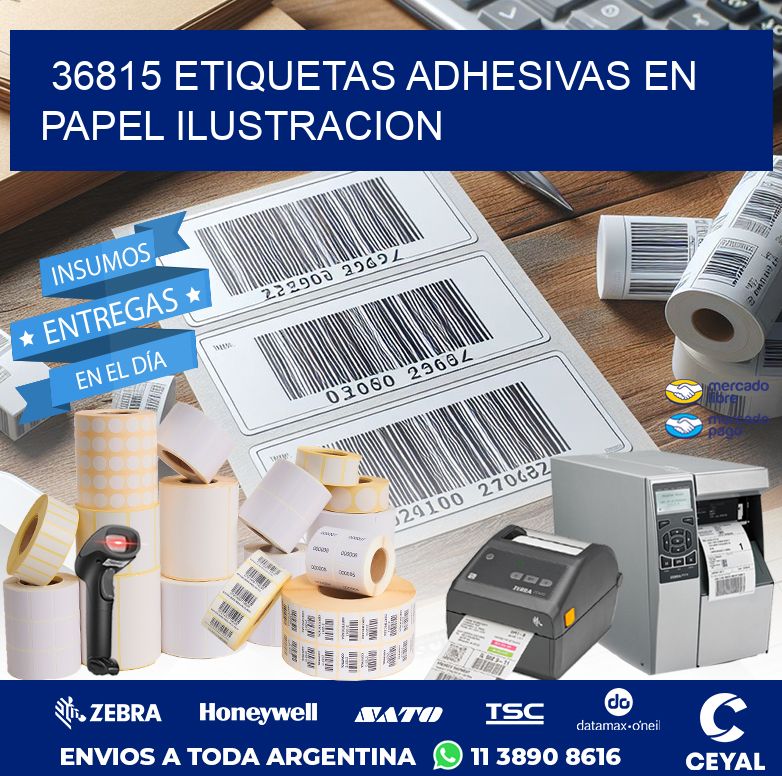 36815 ETIQUETAS ADHESIVAS EN PAPEL ILUSTRACION