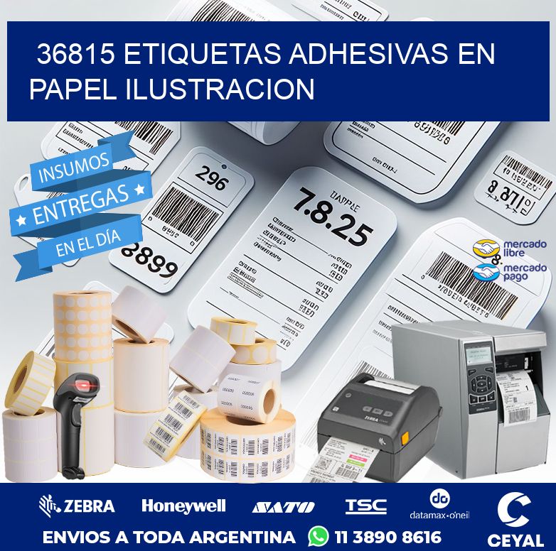 36815 ETIQUETAS ADHESIVAS EN PAPEL ILUSTRACION