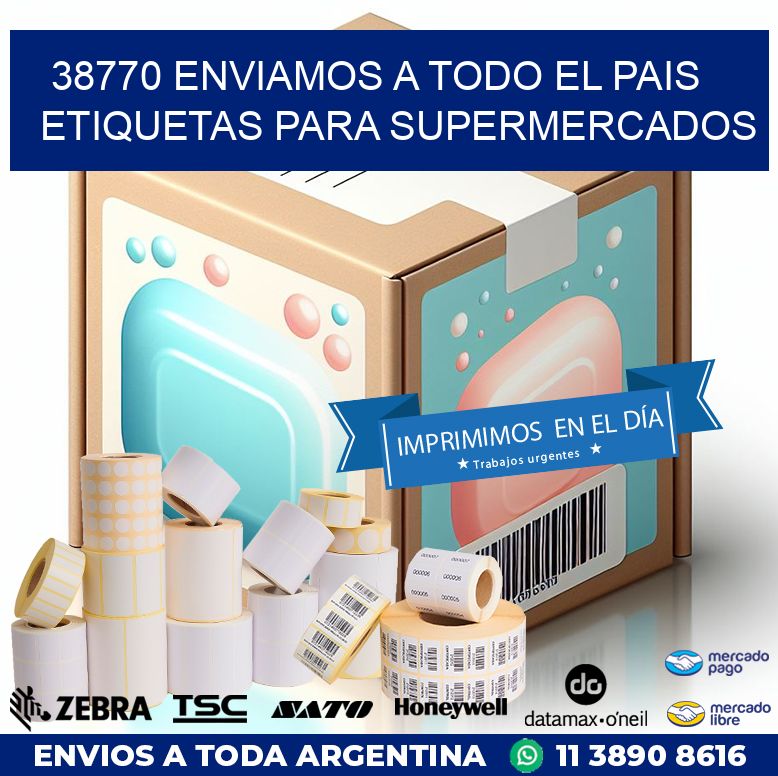 38770 ENVIAMOS A TODO EL PAIS ETIQUETAS PARA SUPERMERCADOS