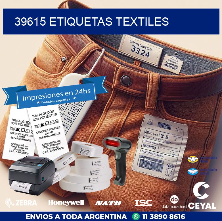 39615 ETIQUETAS TEXTILES