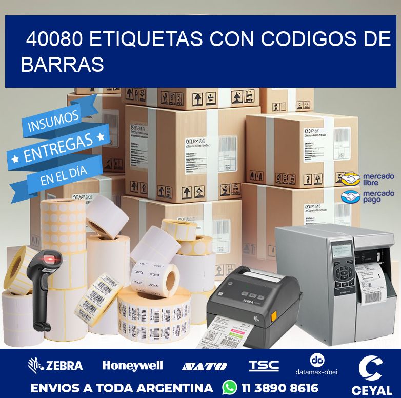 40080 ETIQUETAS CON CODIGOS DE BARRAS