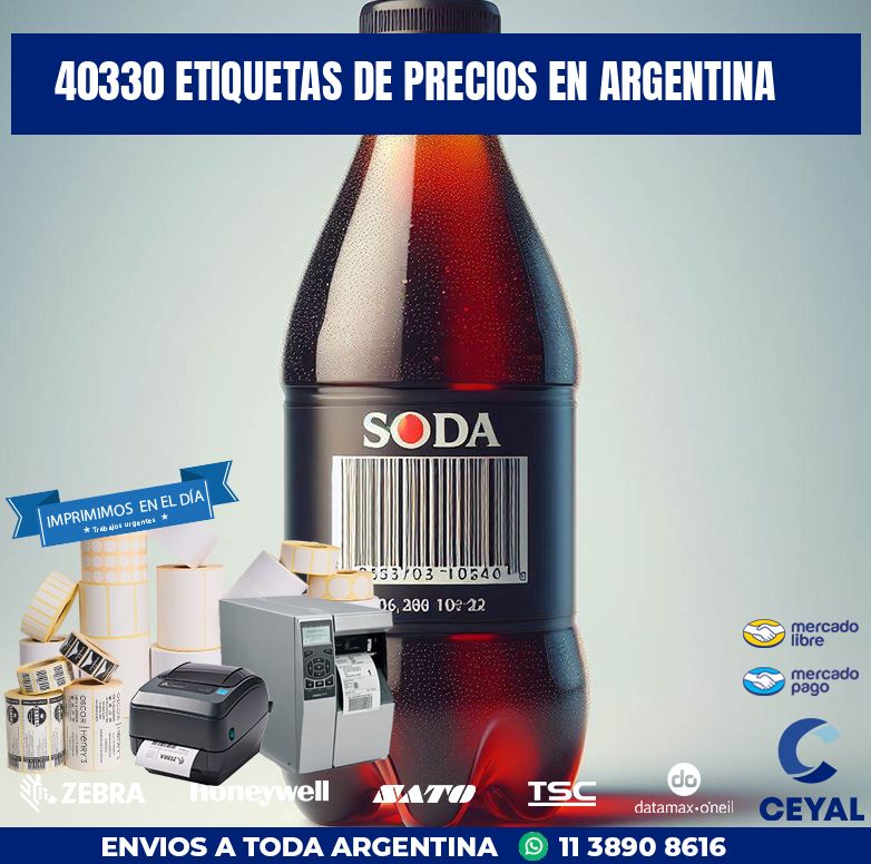 40330 ETIQUETAS DE PRECIOS EN ARGENTINA