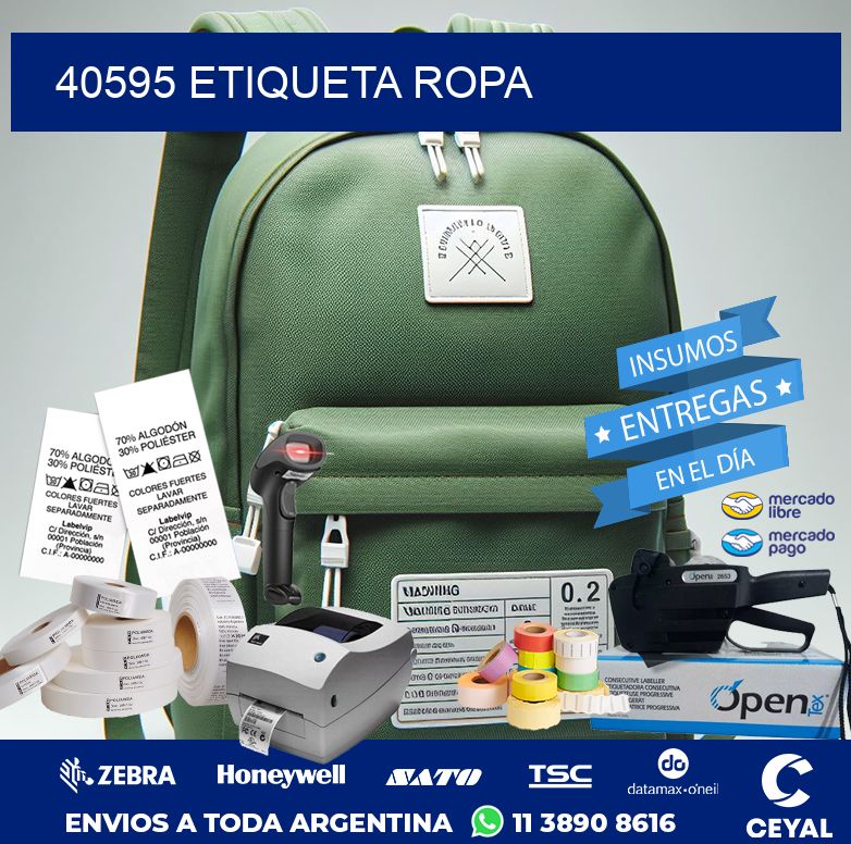 40595 ETIQUETA ROPA