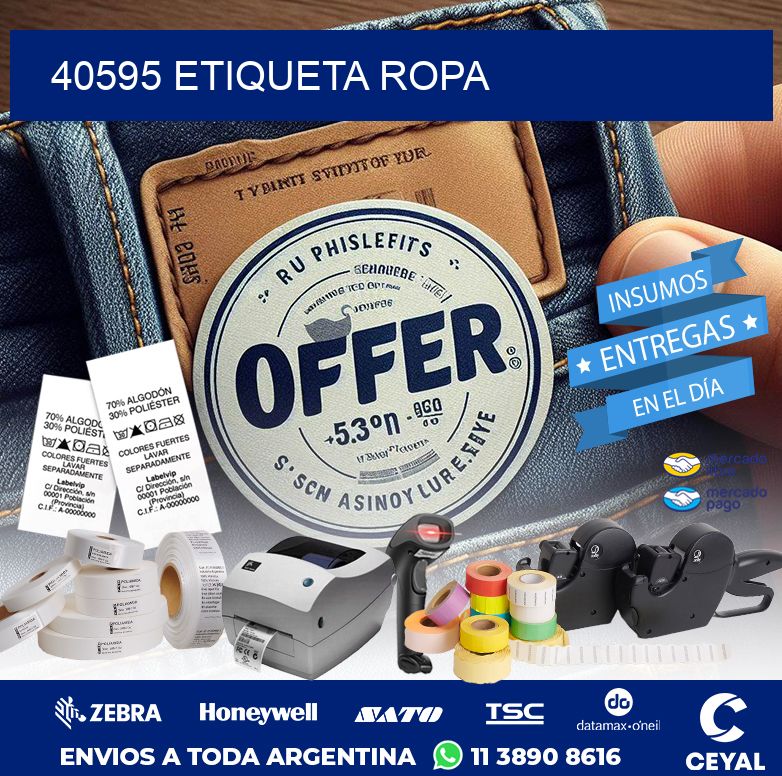 40595 ETIQUETA ROPA