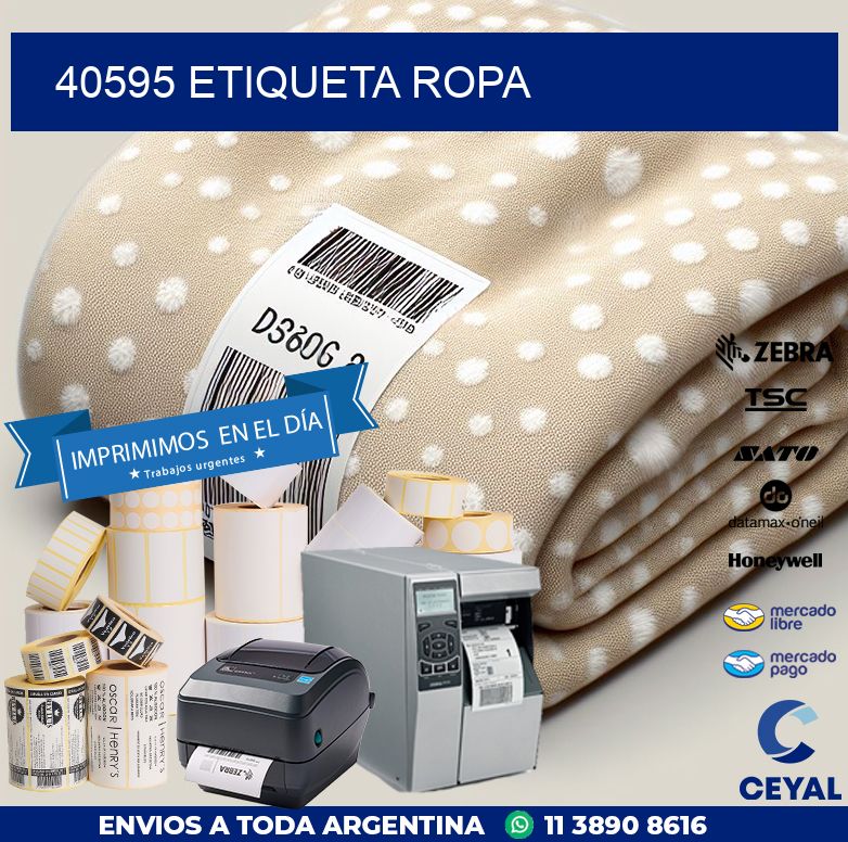 40595 ETIQUETA ROPA