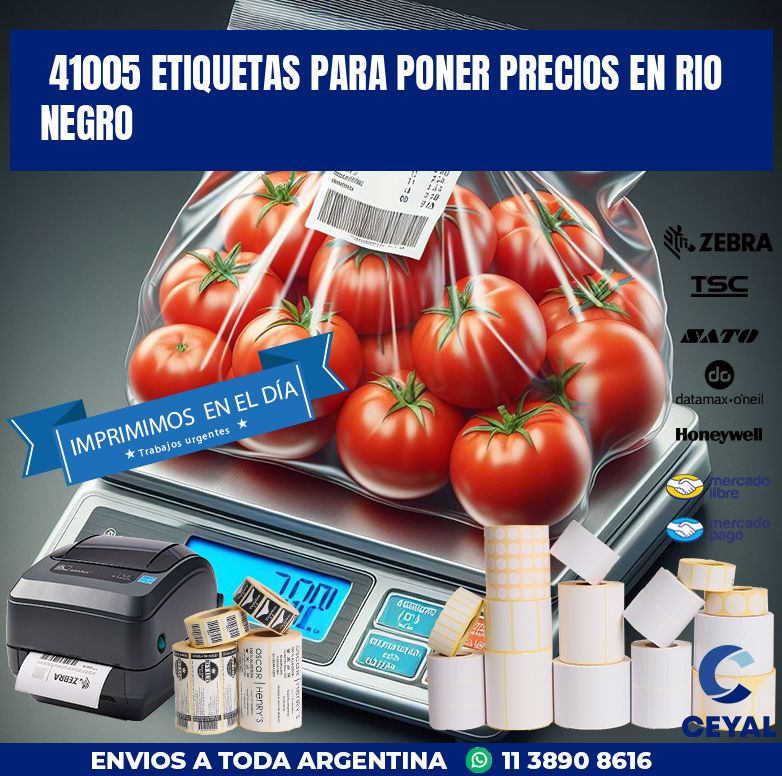 41005 ETIQUETAS PARA PONER PRECIOS EN RIO NEGRO