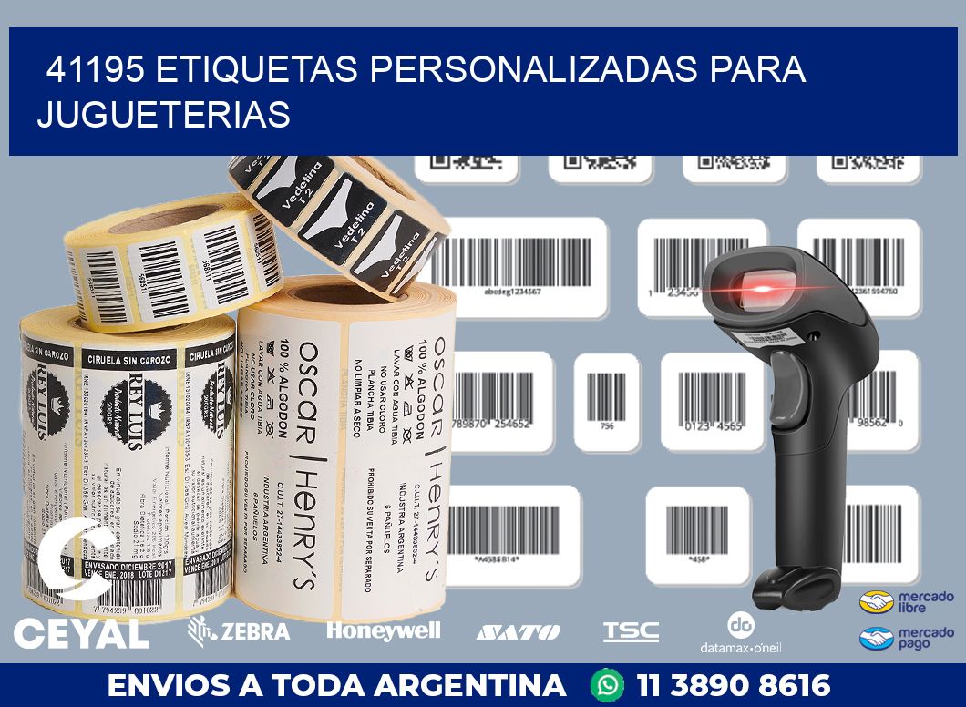 41195 ETIQUETAS PERSONALIZADAS PARA JUGUETERIAS